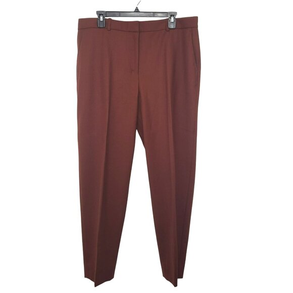 New MM Lafleur Mejia 4.0 Pant Sharkskin Rust 14 Office Career Trousers Fall - Picture 2 of 10